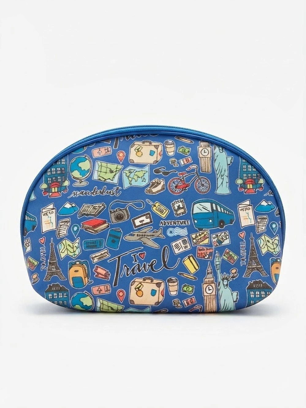 Travel Print Cosmetic Pouch